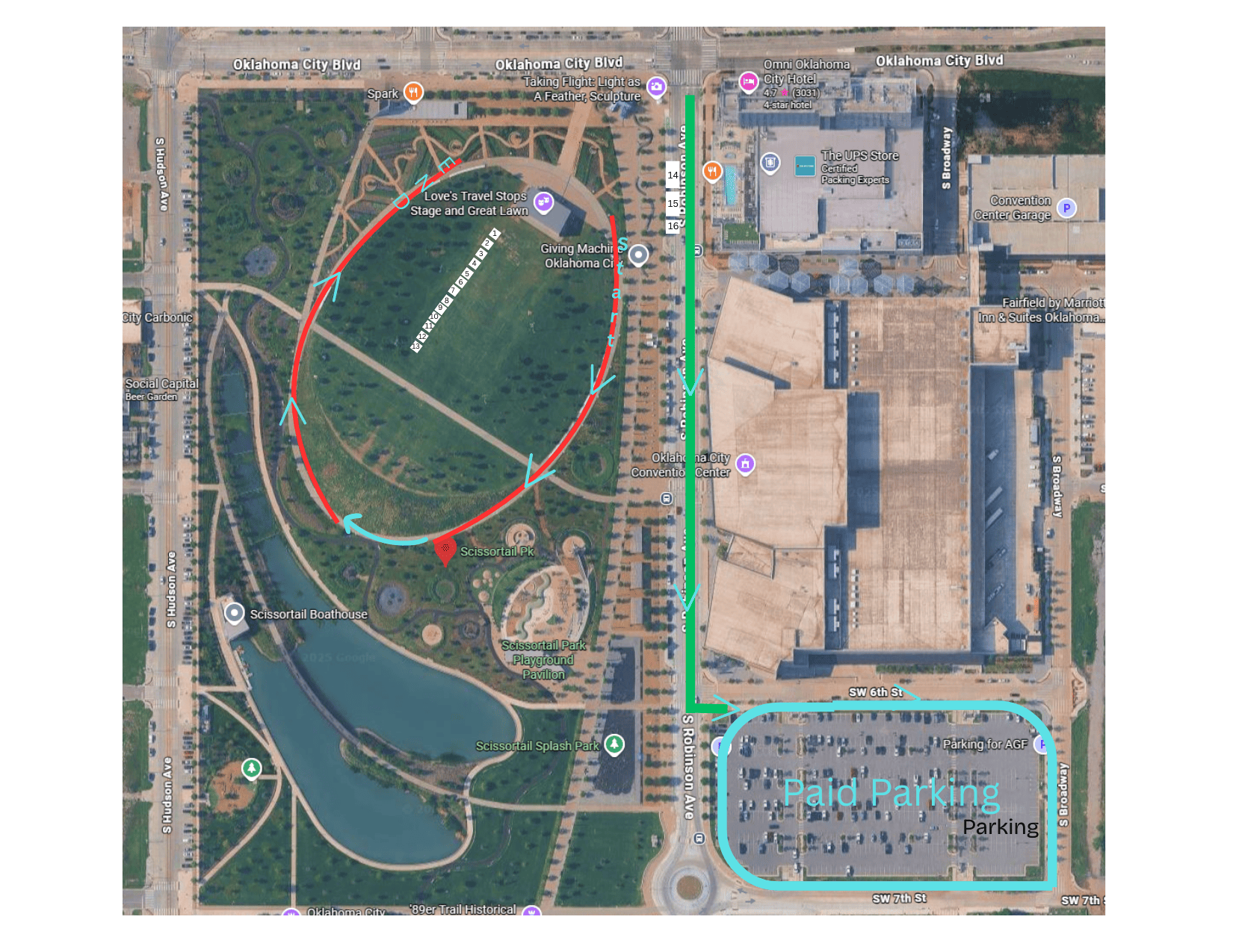 Scissortail Park Event Map