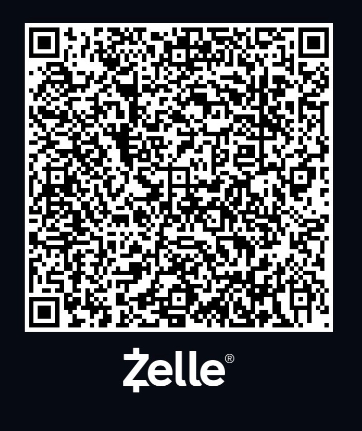 Scan to donate via Zelle